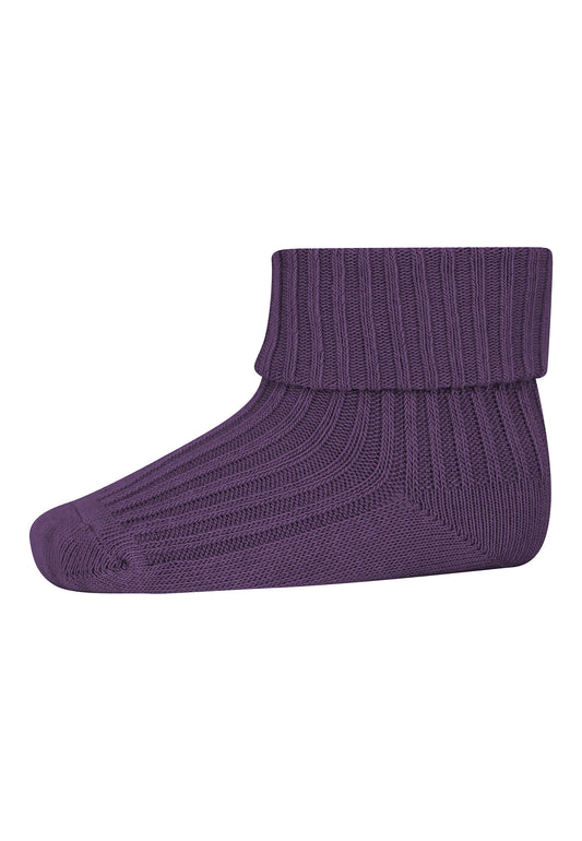 Cotton Rib Baby Socks - Lilac