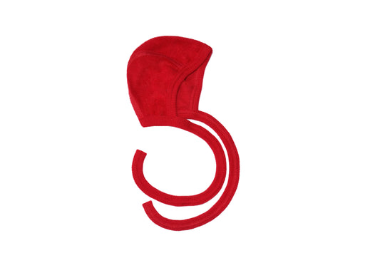 Baby Wool Bonnet - Red || Cosilana