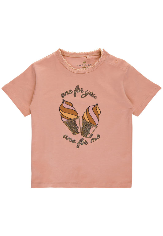 The New Ginnie Baby T-Shirt - Peach Beige