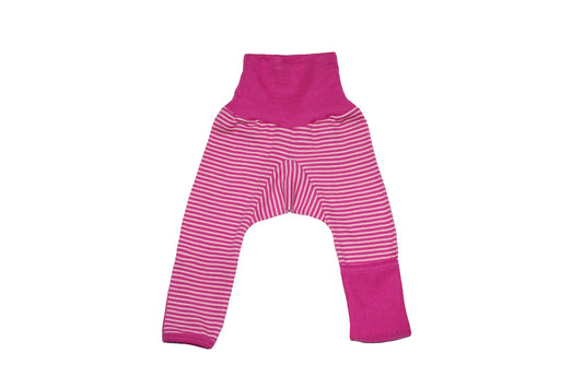 Wool & Silk Pants - Pink Stripes || Cosilana