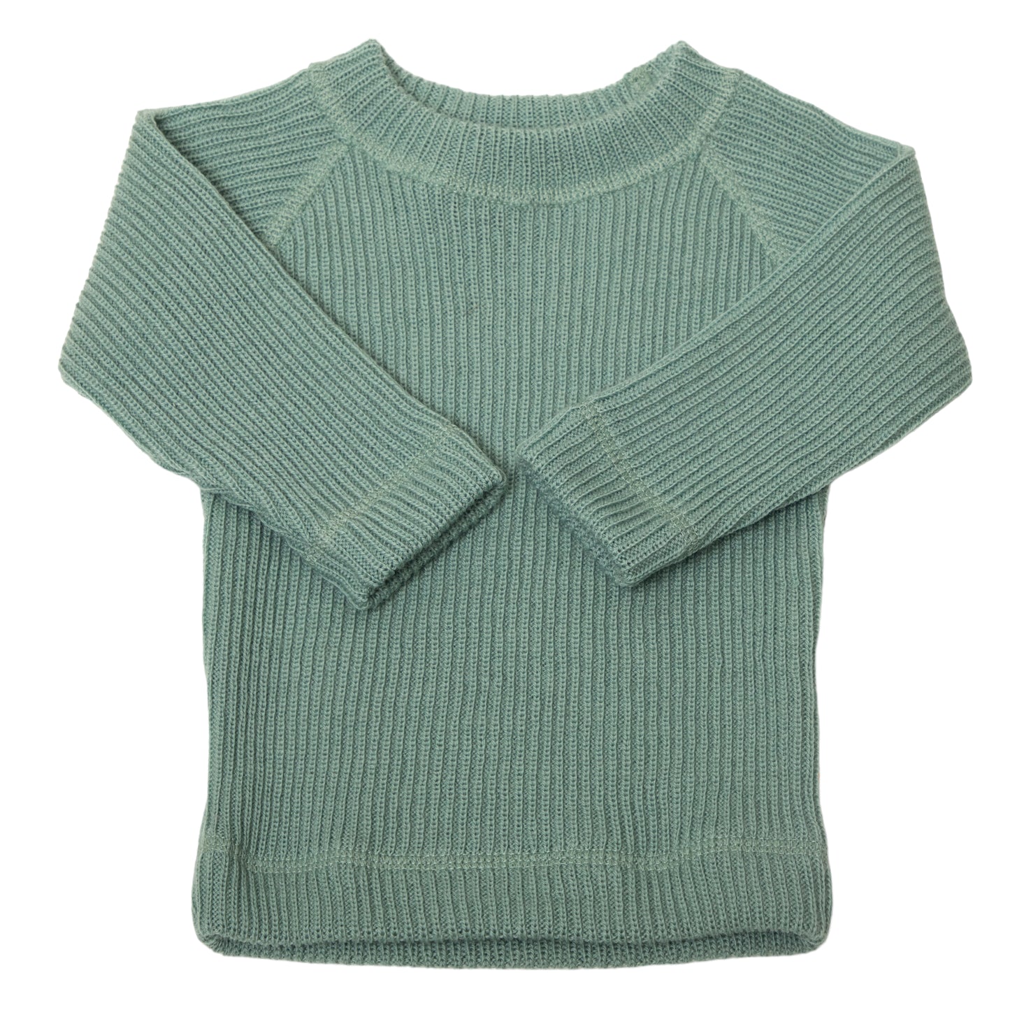 Wool Rib Sweater - Green