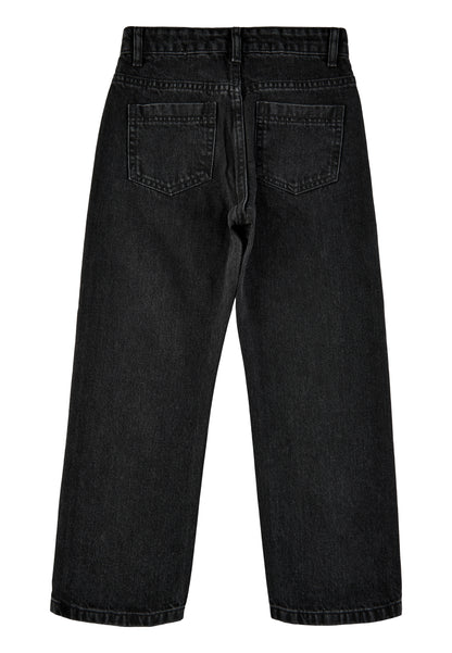 Isia Straight Jeans - Black Denim