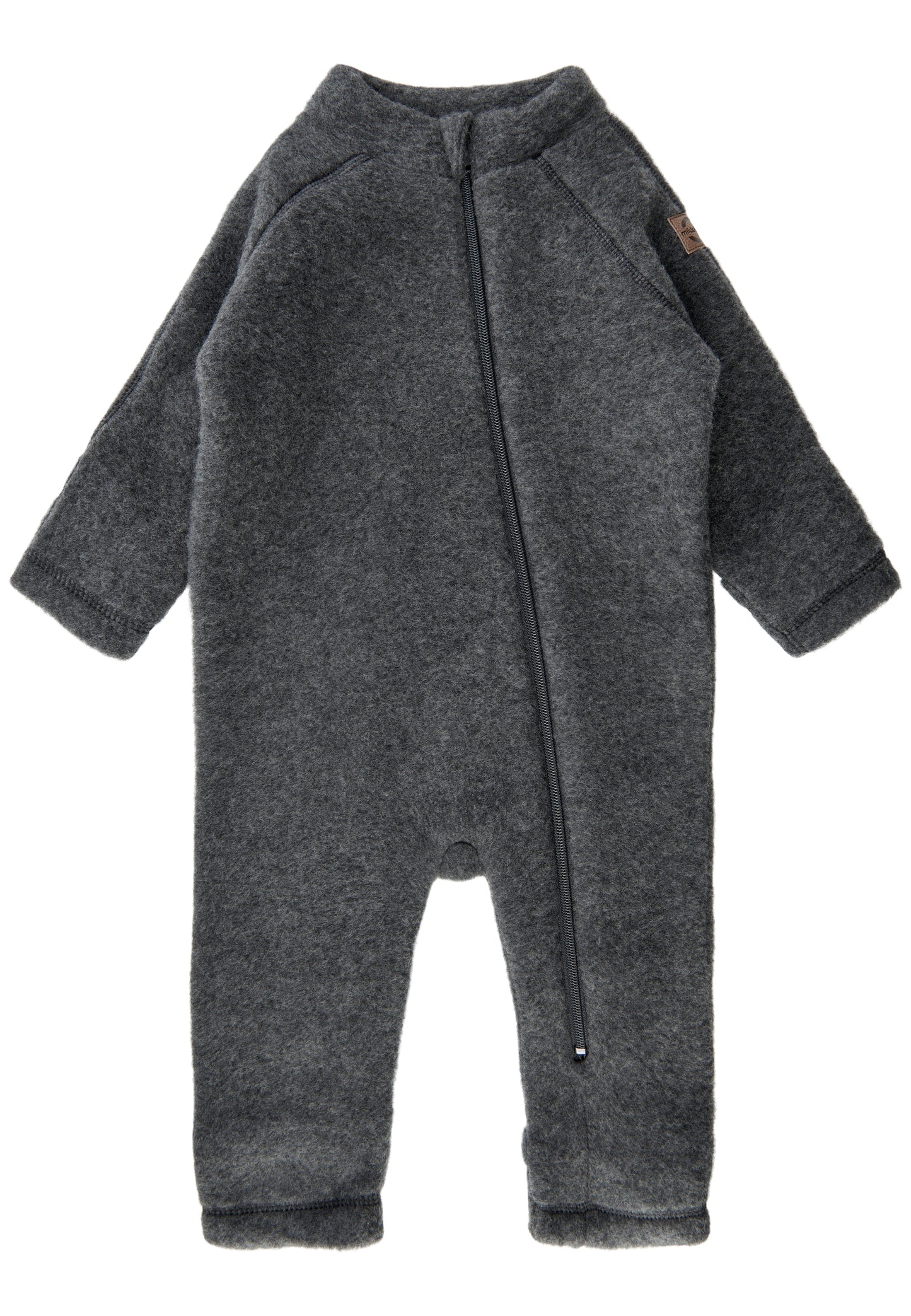 Wool Baby Suit - Anthracite Melange