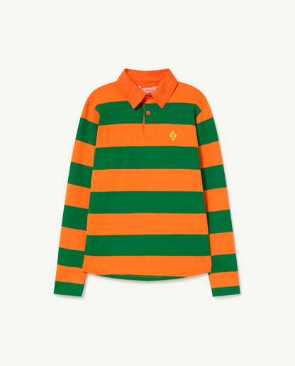 Orange Eel LS Polo Shirt