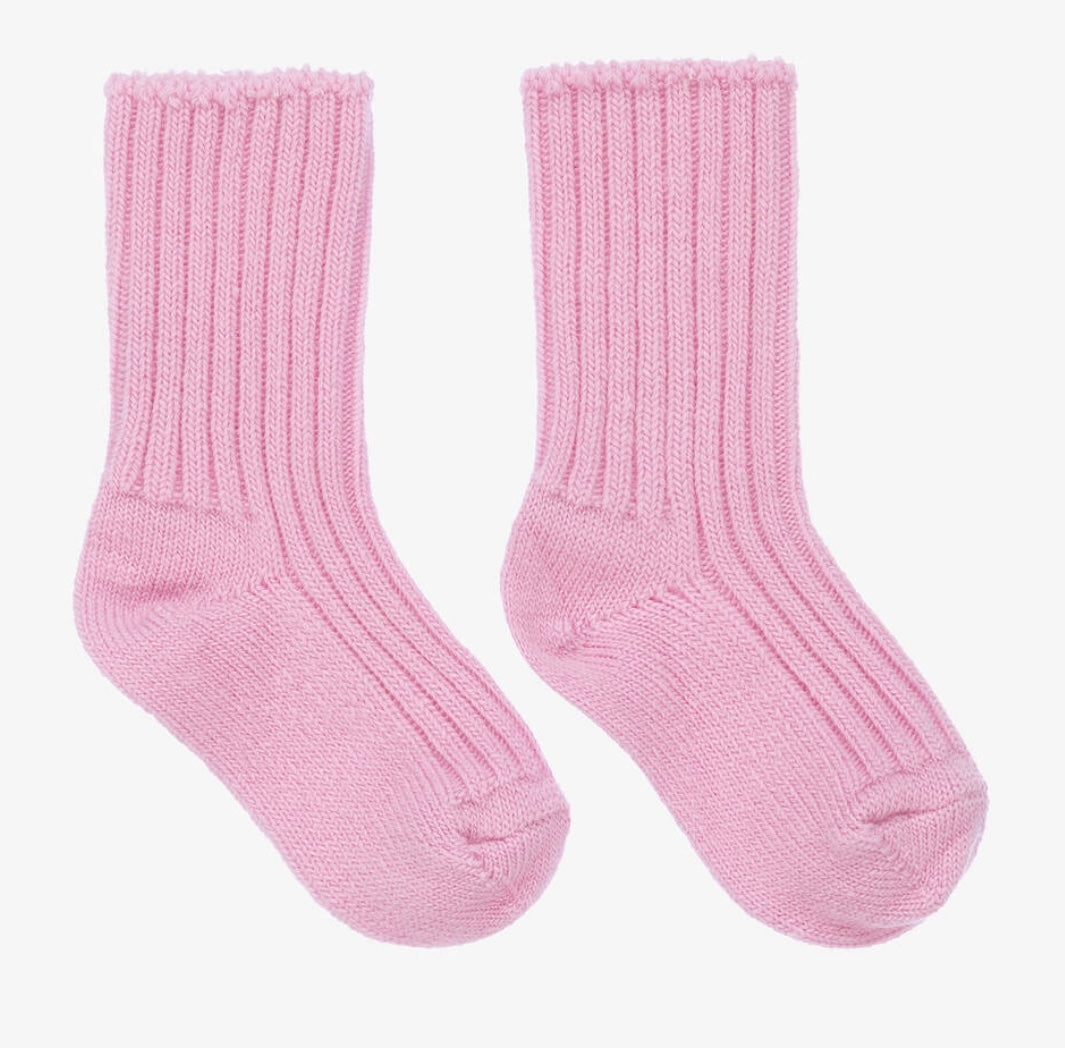 Wool Socks - Pink