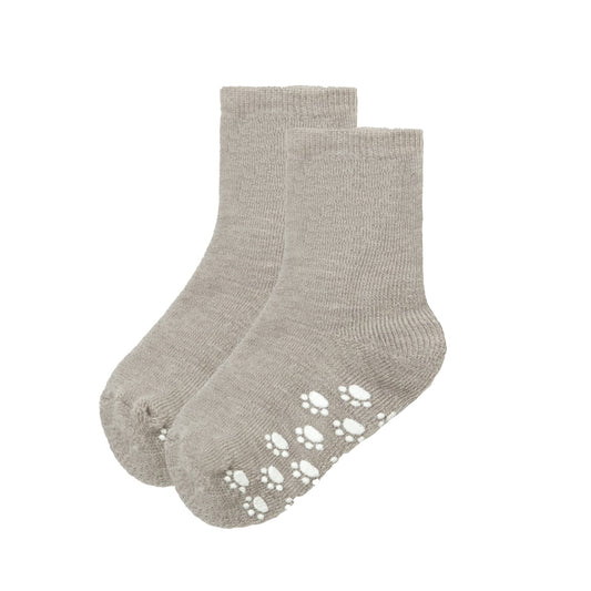 Anti-Slip Wool Socks - Beige