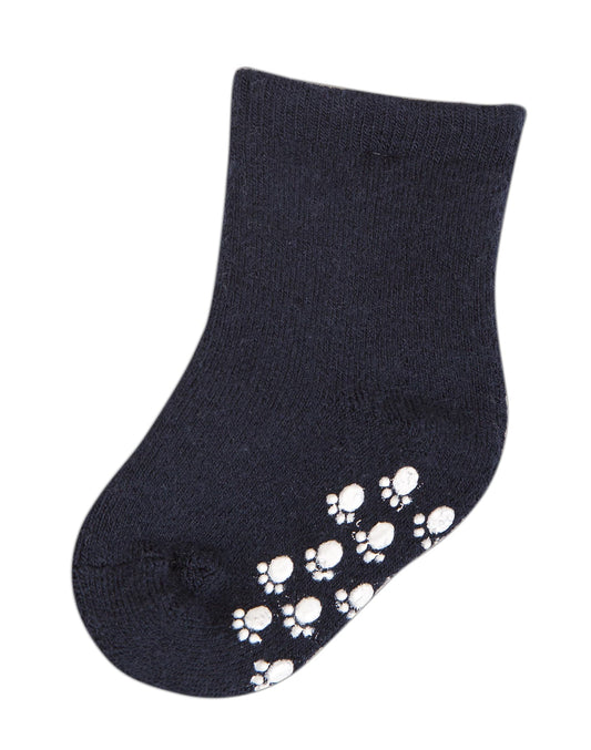 Anti-Slip Wool Socks - Darkest Blue