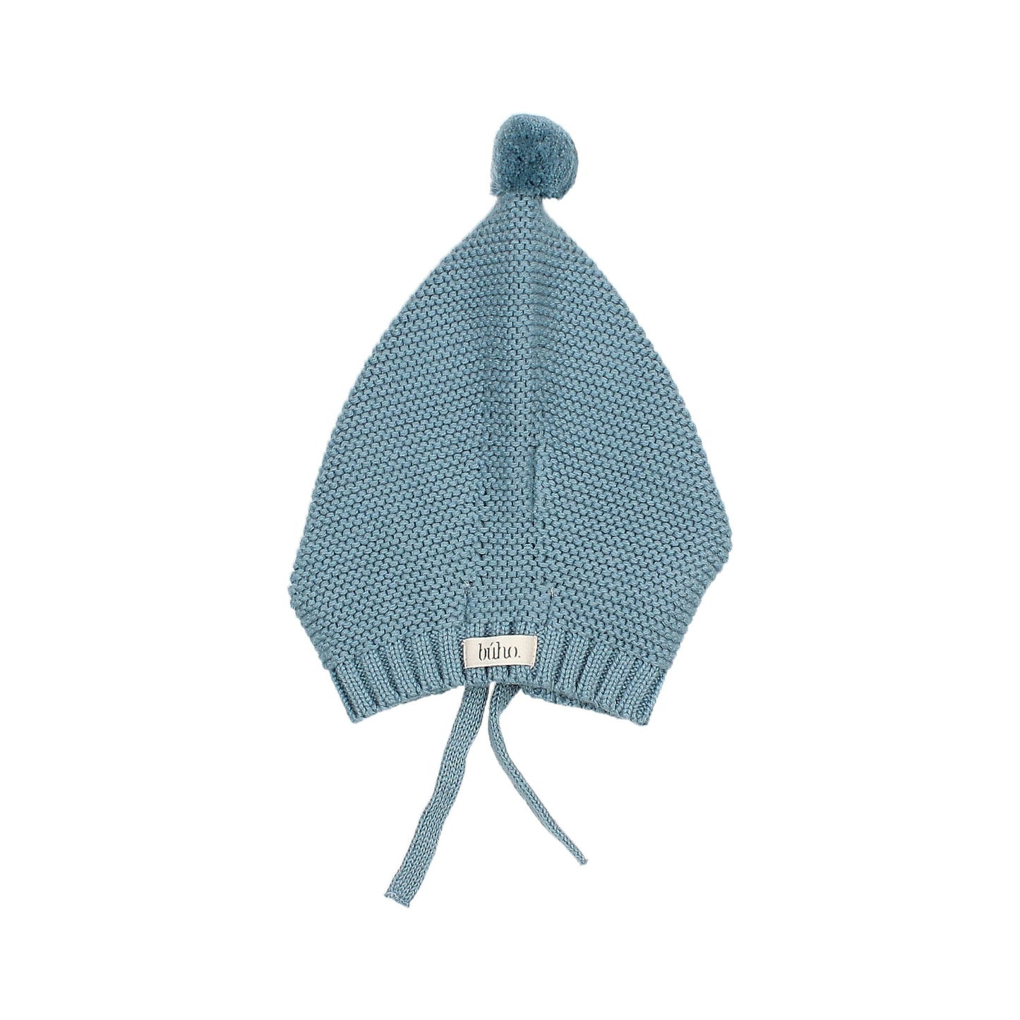 Knit Pom Pom Hat - Blue Garda