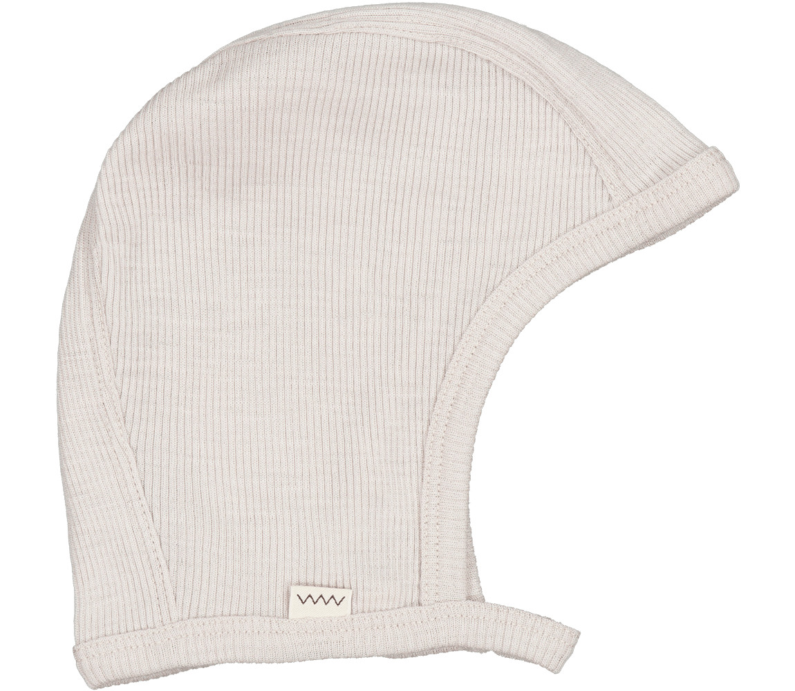 MarMar CPH Hoody Wool Rib Baby Hat - Pebble || Archive
