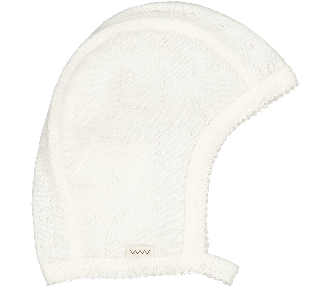 MarMar CPH Hoody Wool Pointelle Baby Hat - Natural || Archive