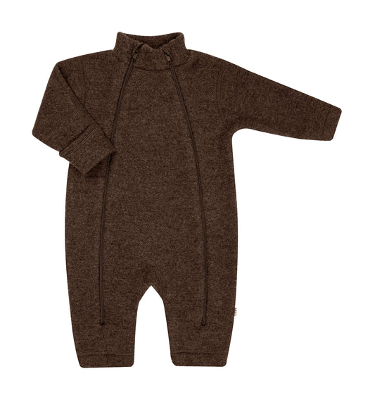 Soft Wool 2-in-1 Jumpsuit - Chocolate
