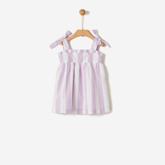 Yell-OH! Striped Frilled Dress