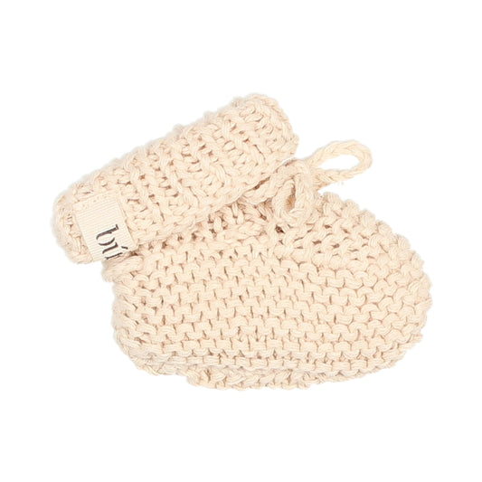 Knit Booties - Sand