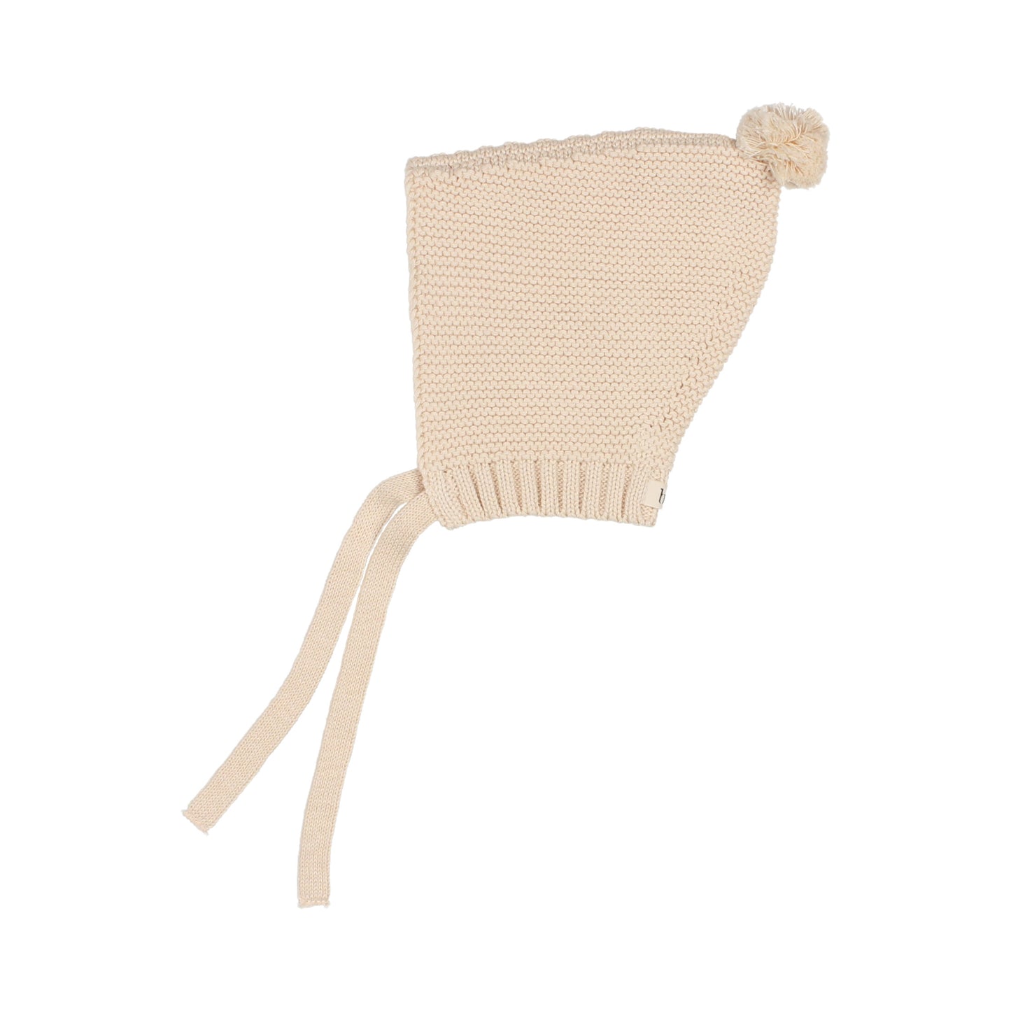 Knit Pom Pom Hat - Sand