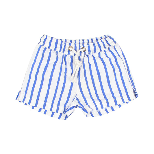 Navy Baby Swim Shorts - White