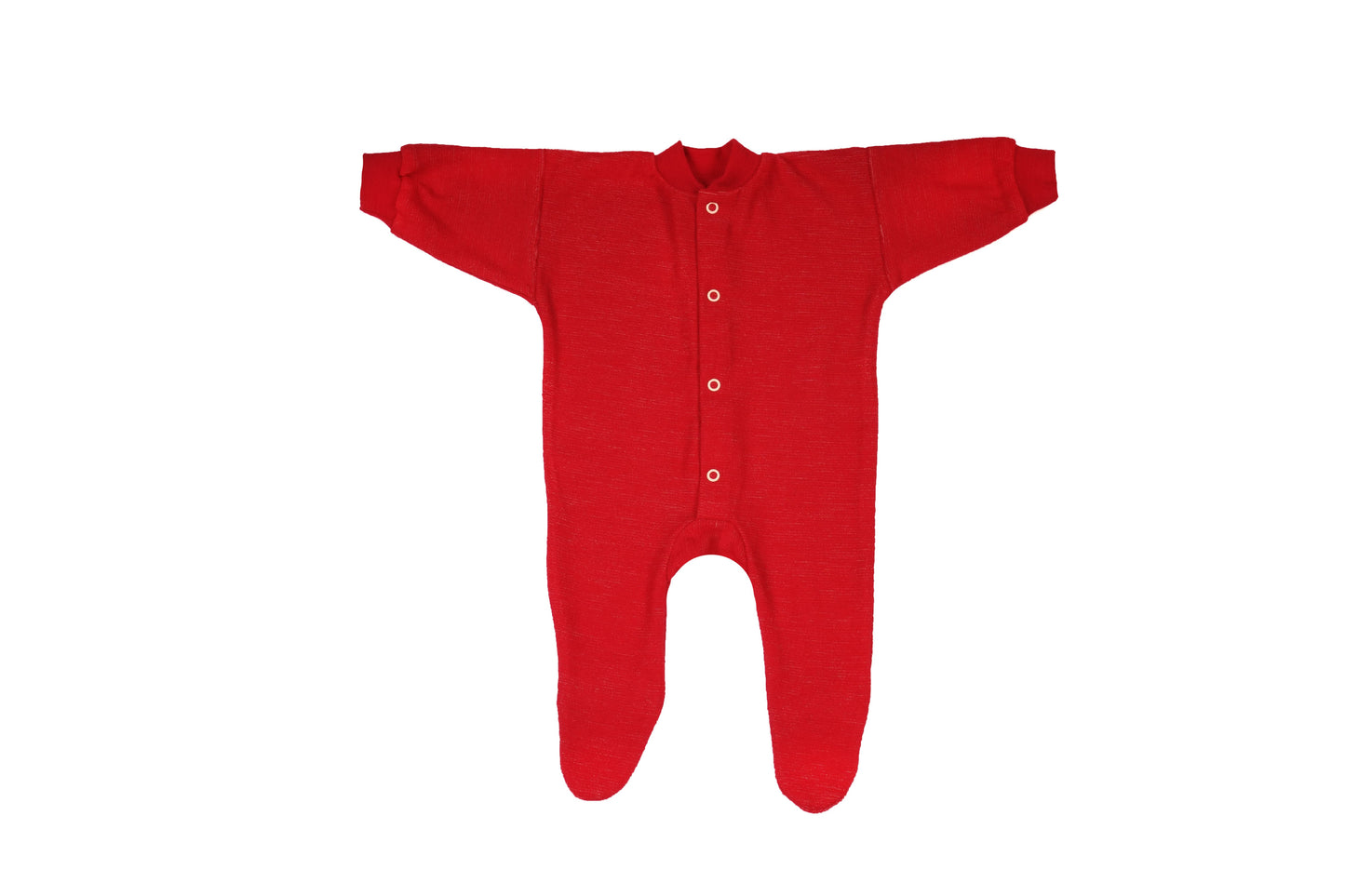 Footed Sleep Suit - Red || Cosilana