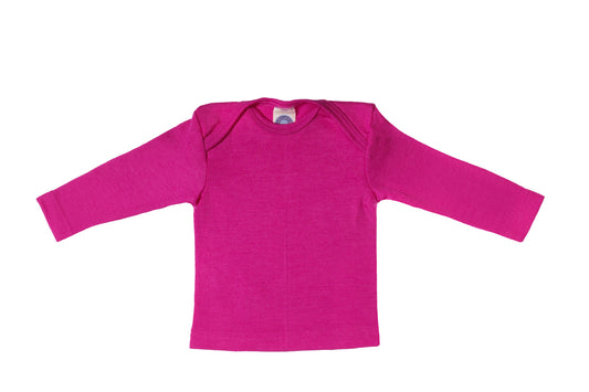 Wool & Silk LS Tee - Pink || Cosilana