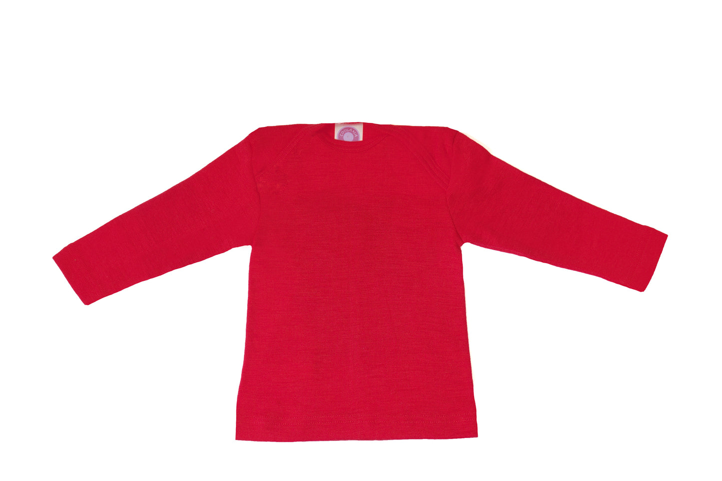 Wool & Silk LS Tee - Red || Cosilana