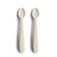 Silicone Baby Spoons - Ivory || Mushie