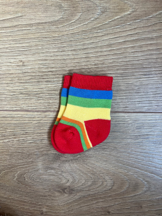 Multi Stripe Cotton Baby Socks
