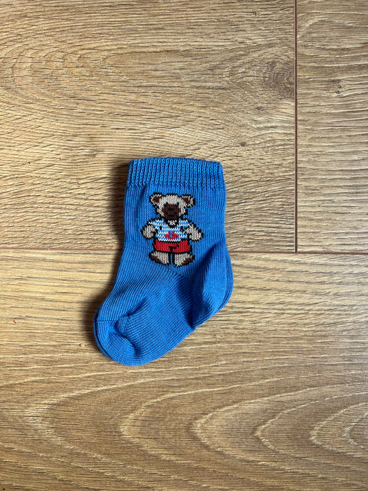 Cotton Baby Socks - Blue Bear