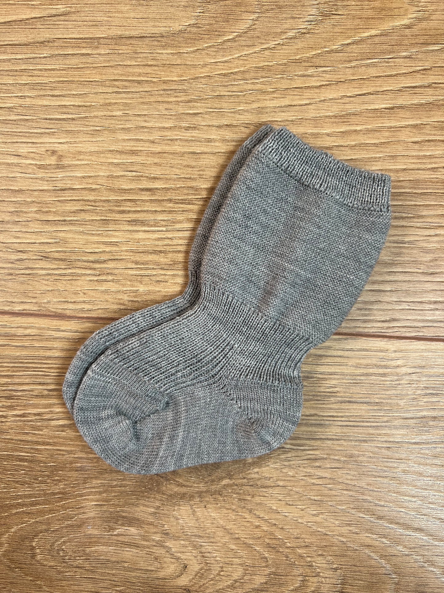 Chubby Leg Wool Socks - Grey Melange